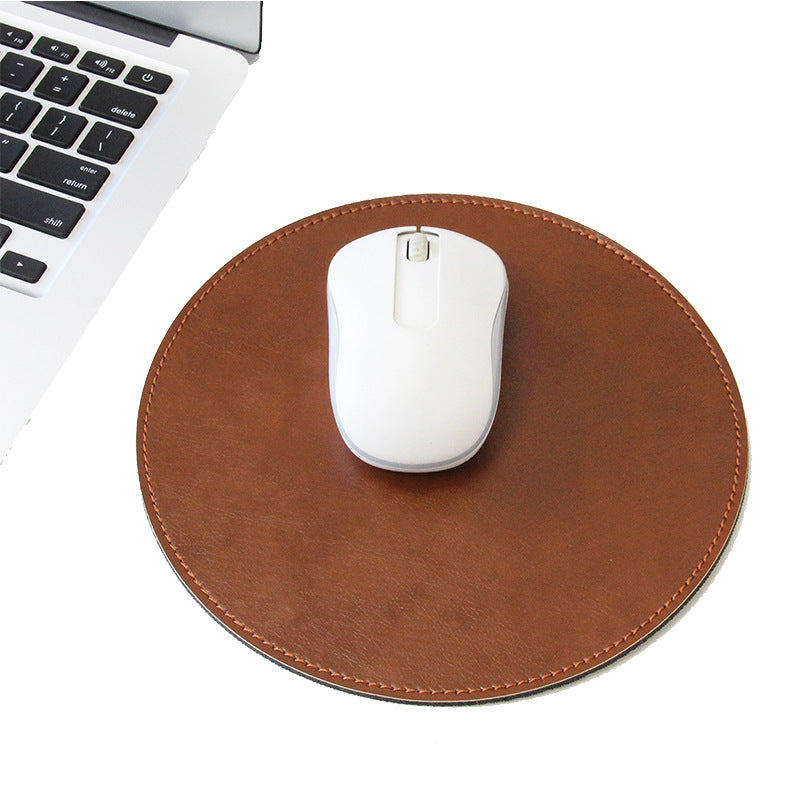 Anti-slip leather mouse pad