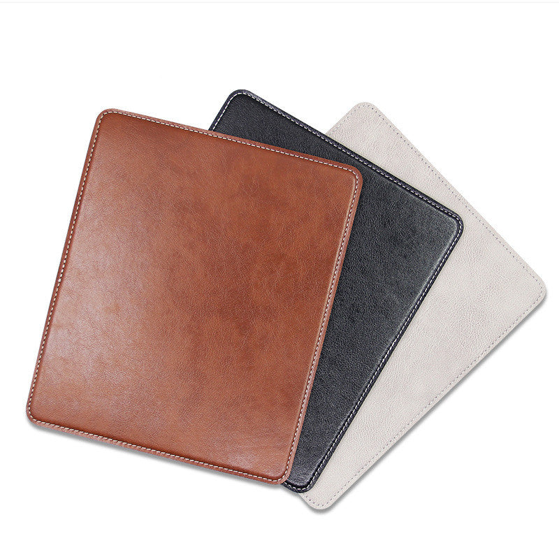 Anti-slip leather mouse pad